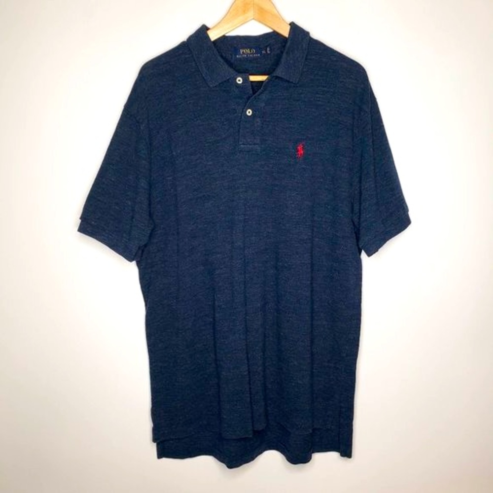 Polo Ralph Lauren  Dark Heather Blue Polo Shirt XL